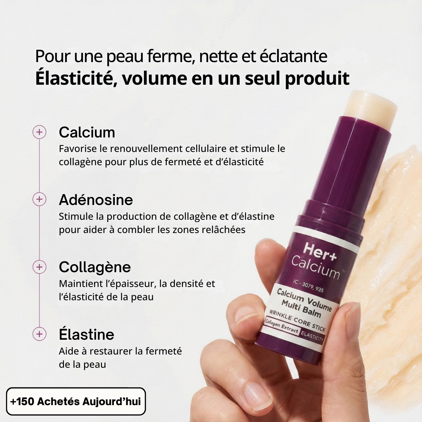 Baume Anti-Rides & Anti-Cernes au Calcium