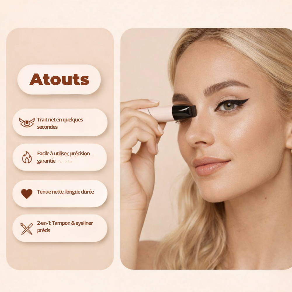Eyeliner 2-en-1 à double embout