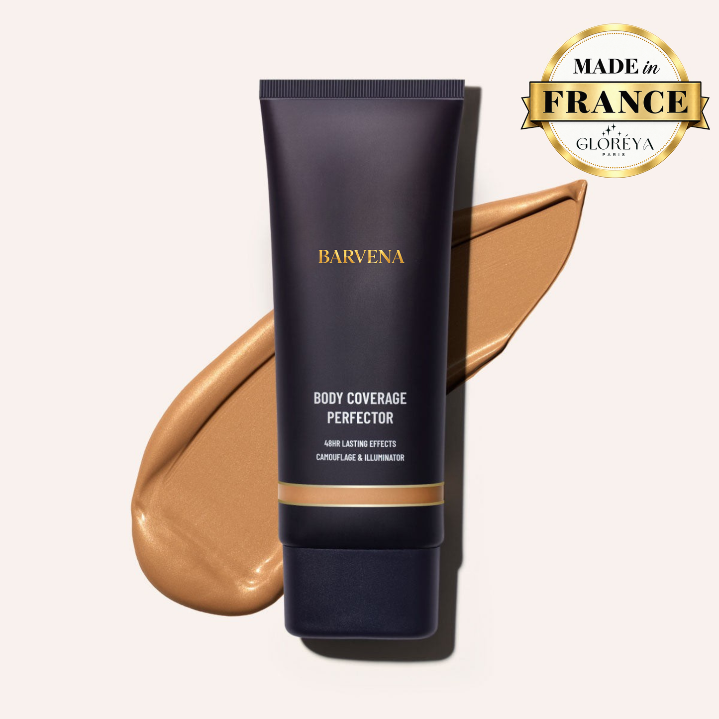 BARVENA – Correcteur de teint corps effet bronzant + brosse OFFERTE
