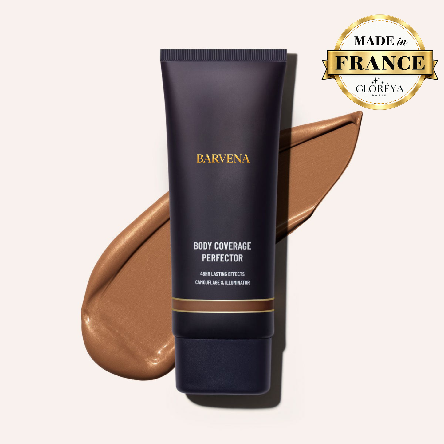 BARVENA – Correcteur de teint corps effet bronzant + brosse OFFERTE