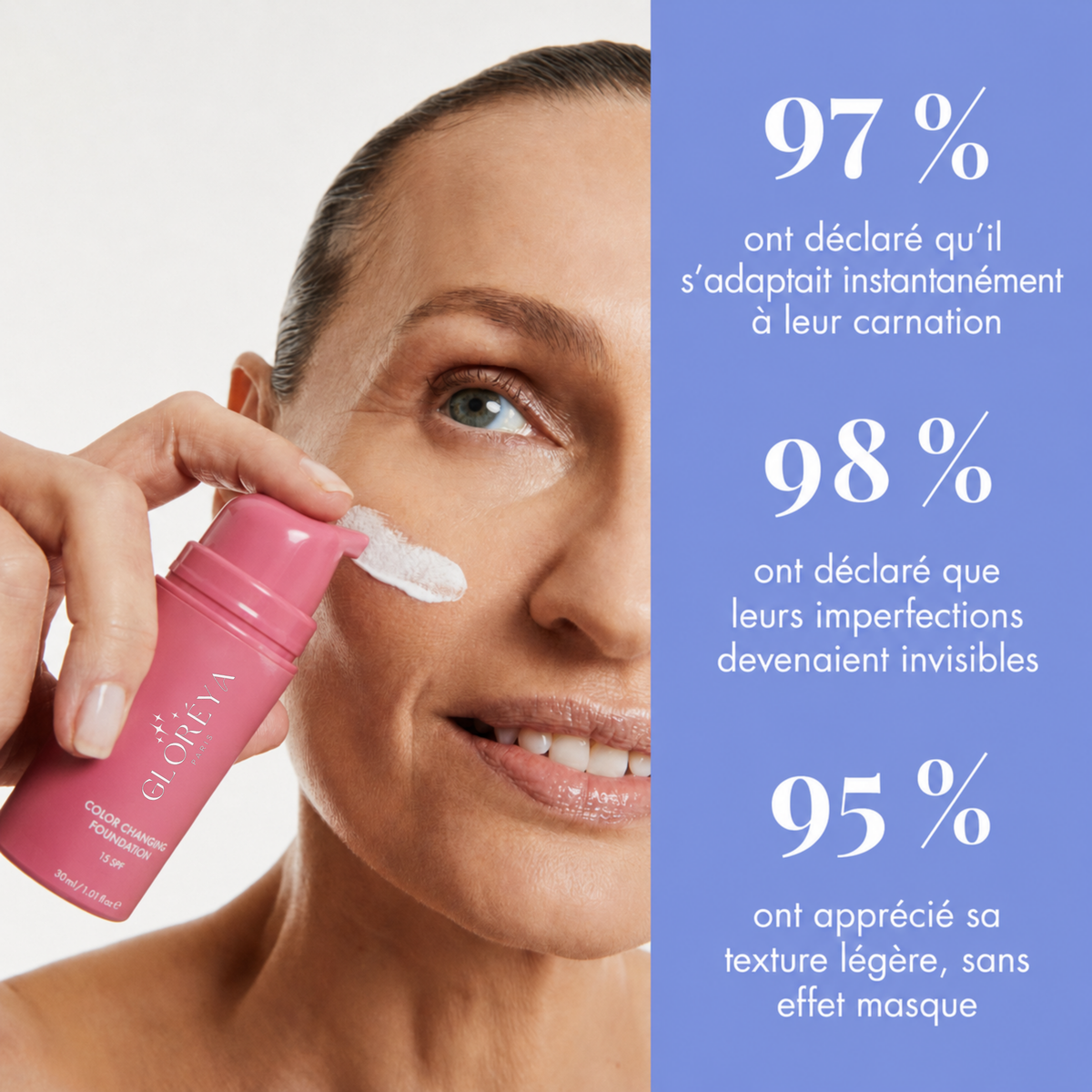 Fond de teint anti-âge︱S'adapte à votre peau