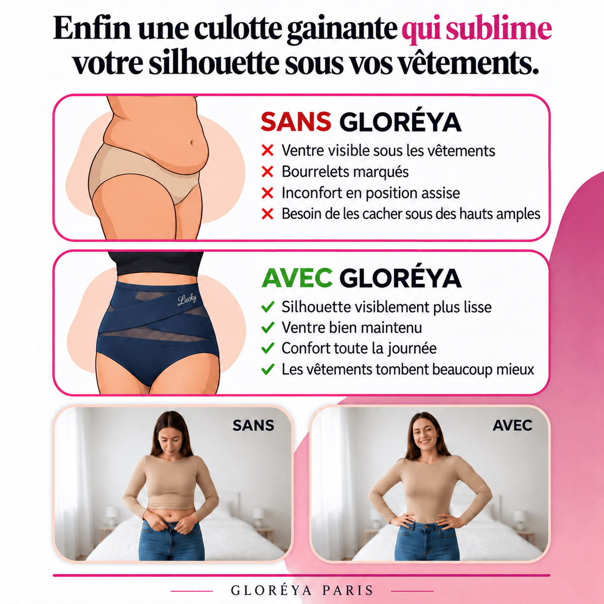 Culotte Alternative aux Gaines — Ventre Plat & Effet Push-Up