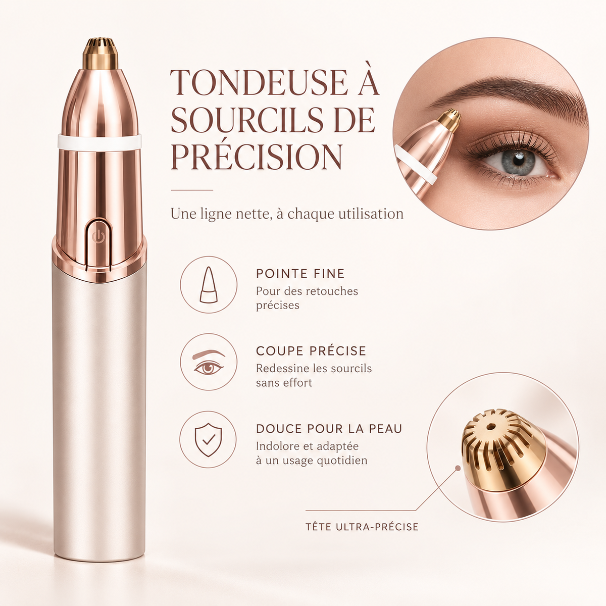 Épilateur Visage 2-en-1