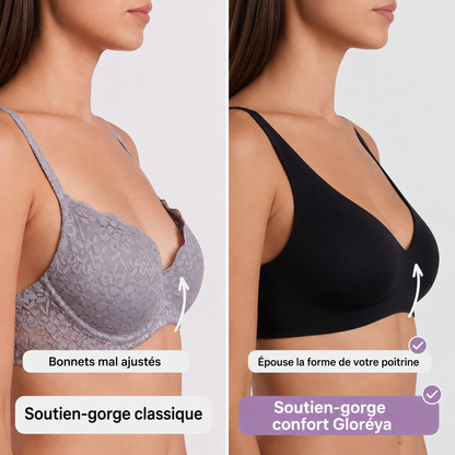 Soutien-gorge confort Gloréya, sans coutures ni armatures, avec effet lift